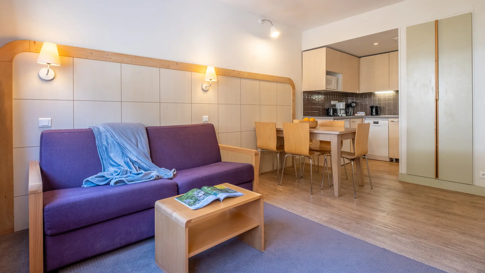 Living room of a F2 for 4 people