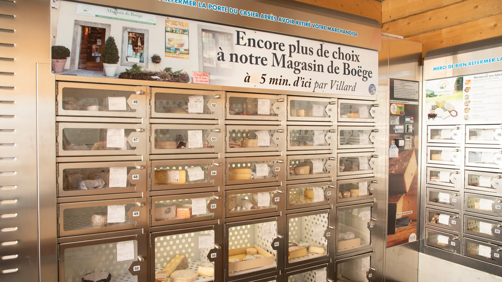 Fromages produits par la fruitière