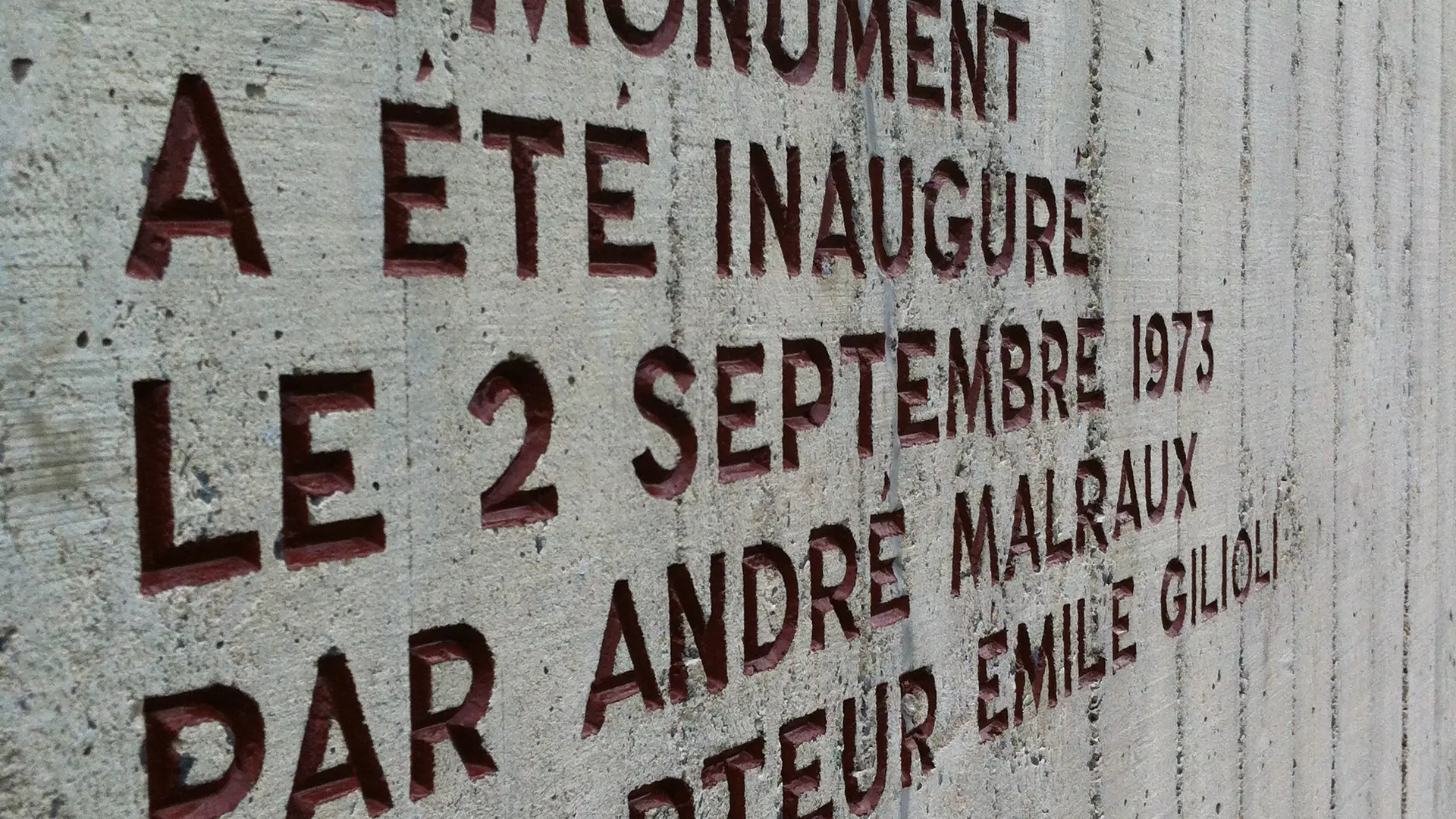 Entré du Monument Gilioli