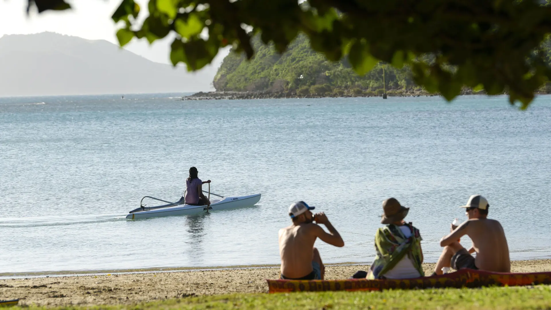 Relaxing on Kuendu Beach