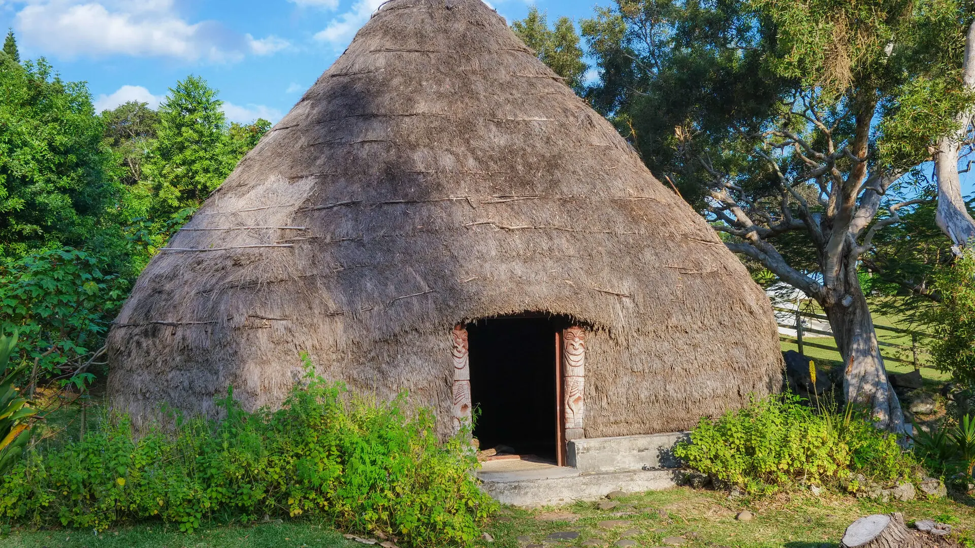Traditional Kanak hut at the Tjibaou Cultural Centre