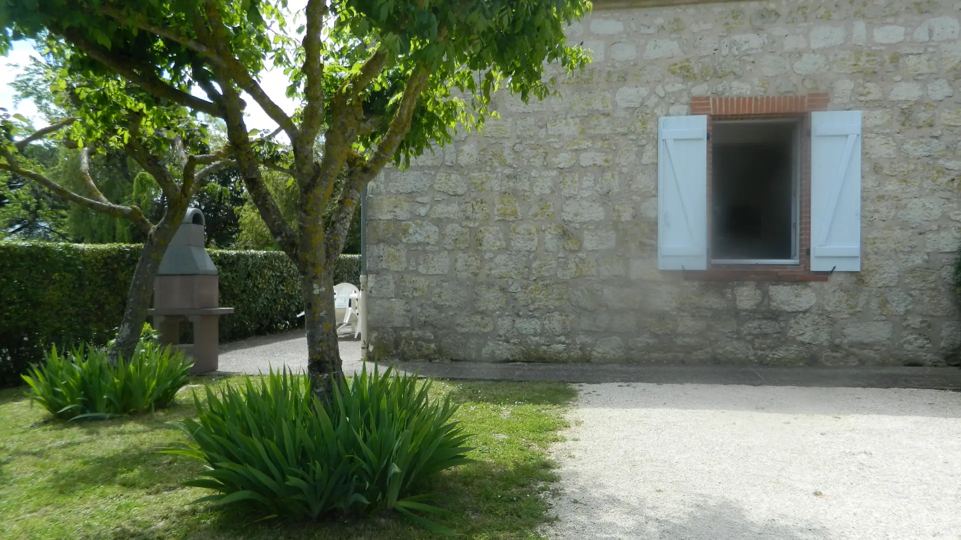 jardin donnant sur le point de vue