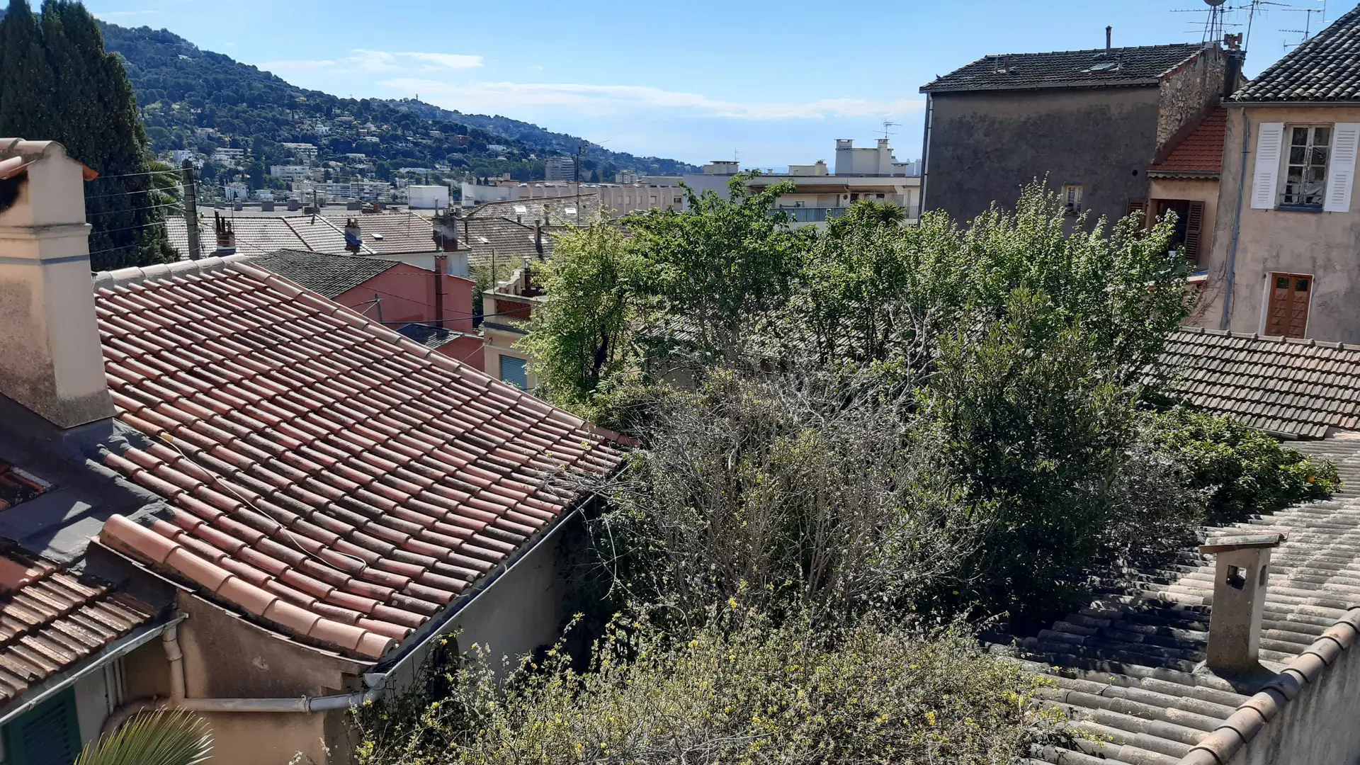 La vue du balcon Sud