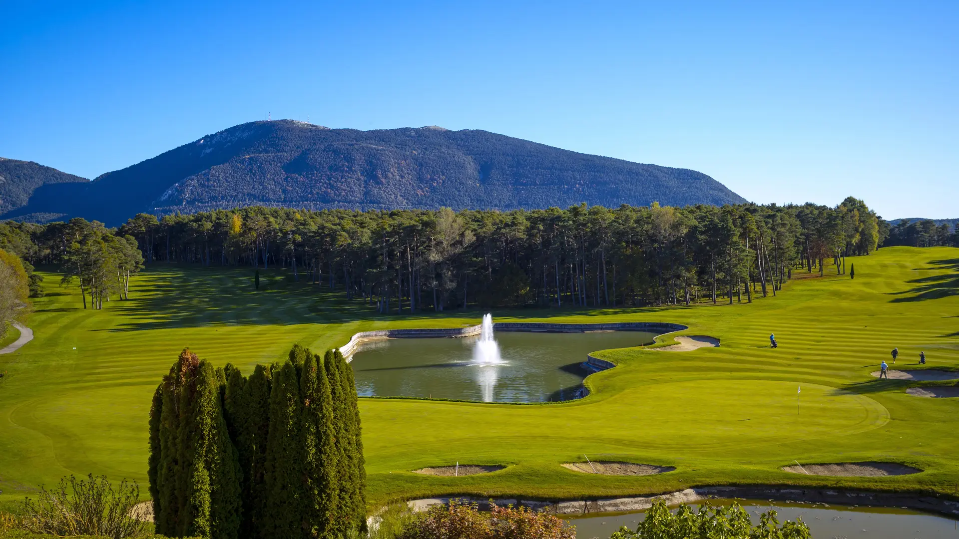 View on the golf course