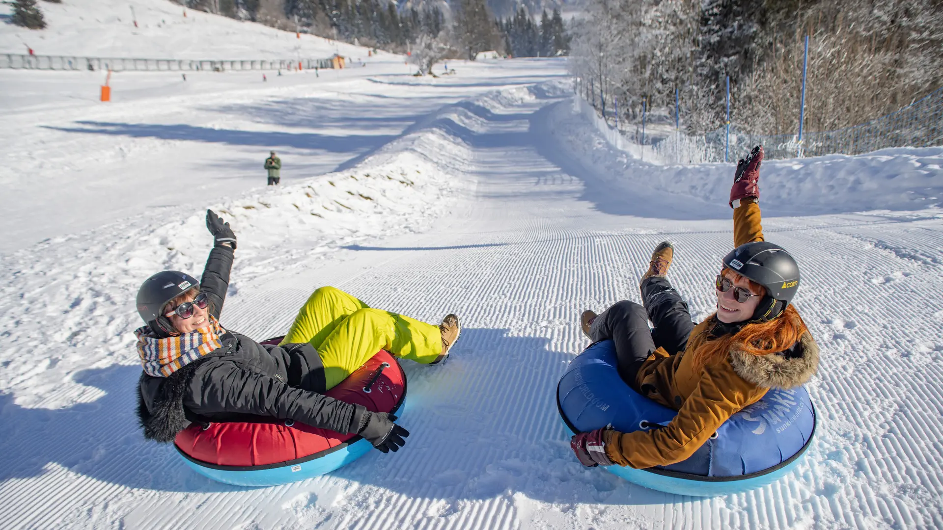 Descente en snowtubing