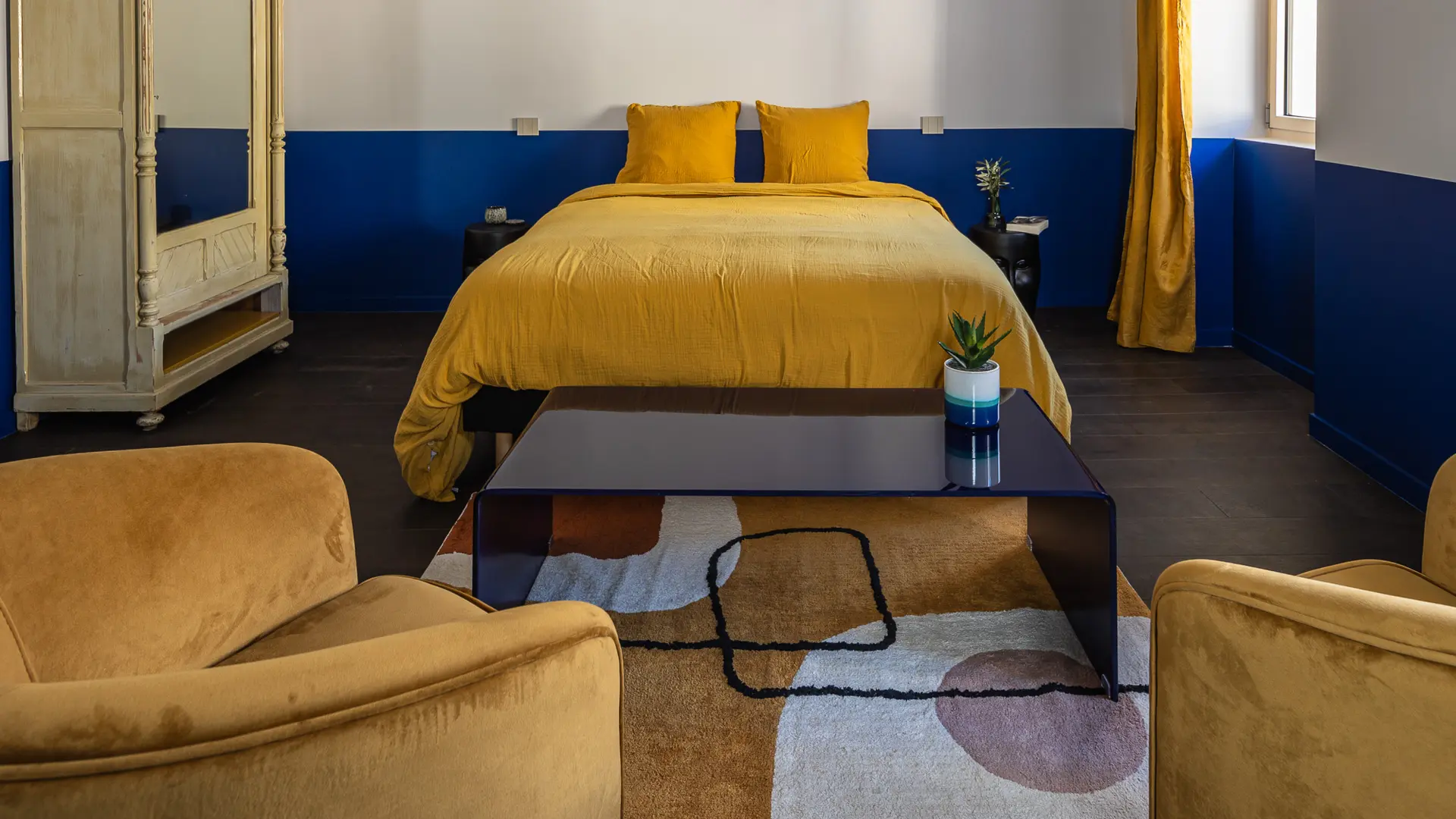 Une chambre à l'ambiance dynamique, telle l'eau !