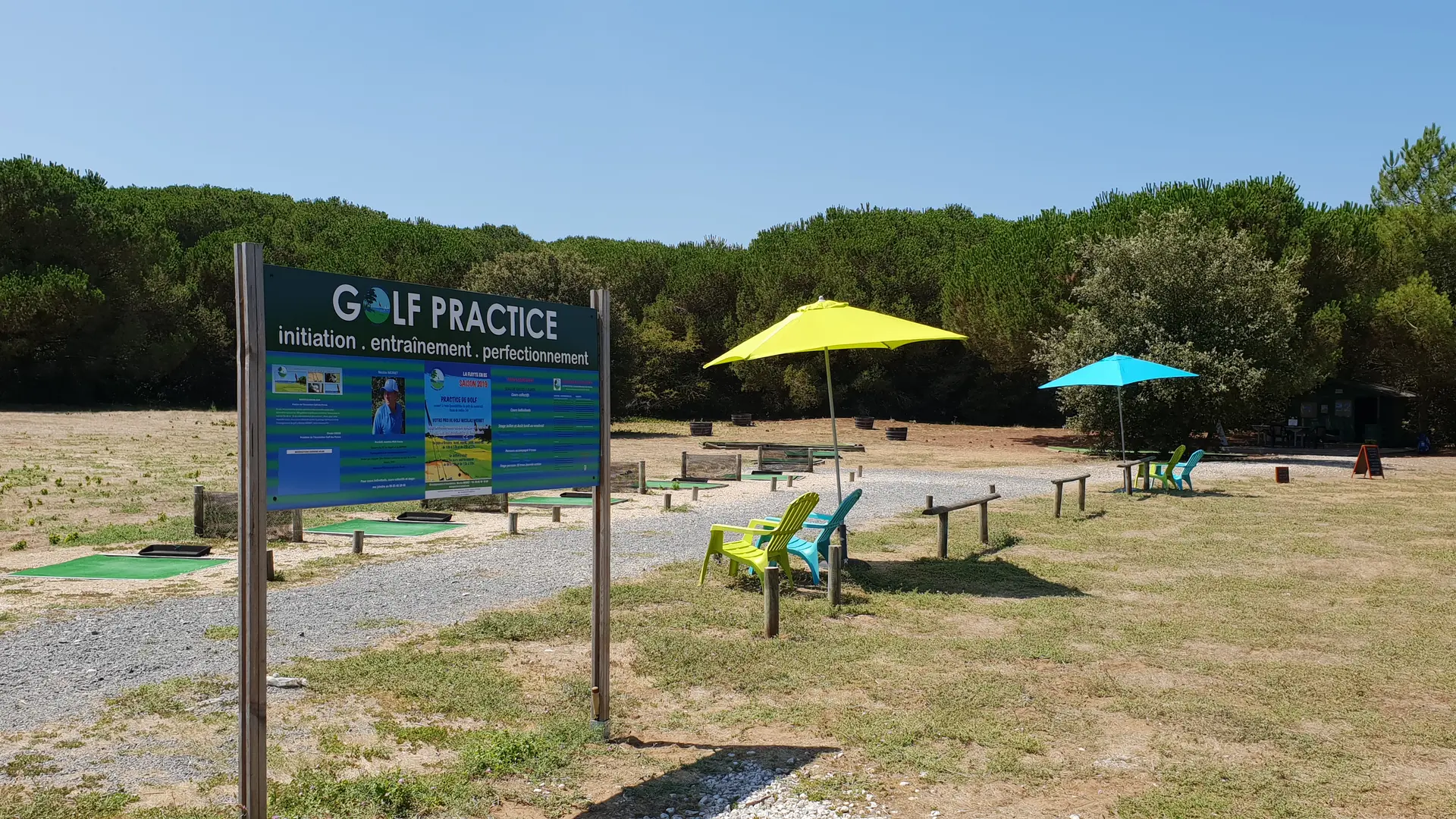 Vista del campo de practicas