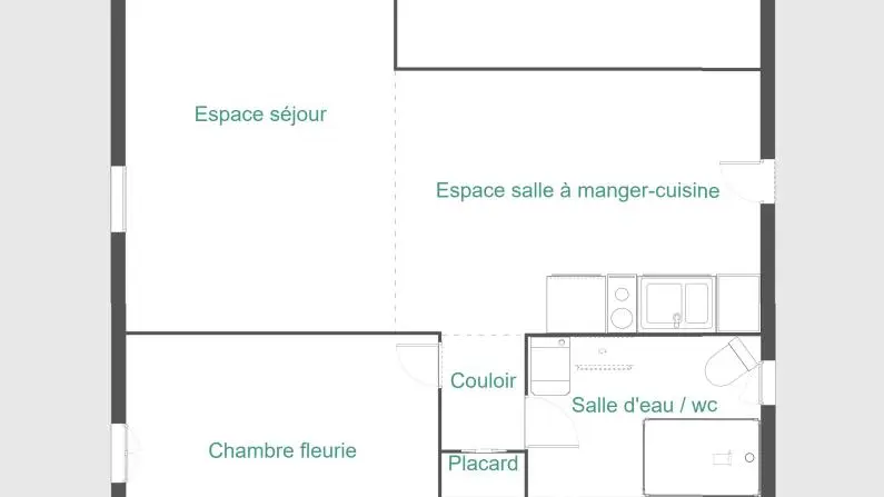 Le gite du Domaine de Bisseret à Montluçon dans l'Allier en Auvergne - plan