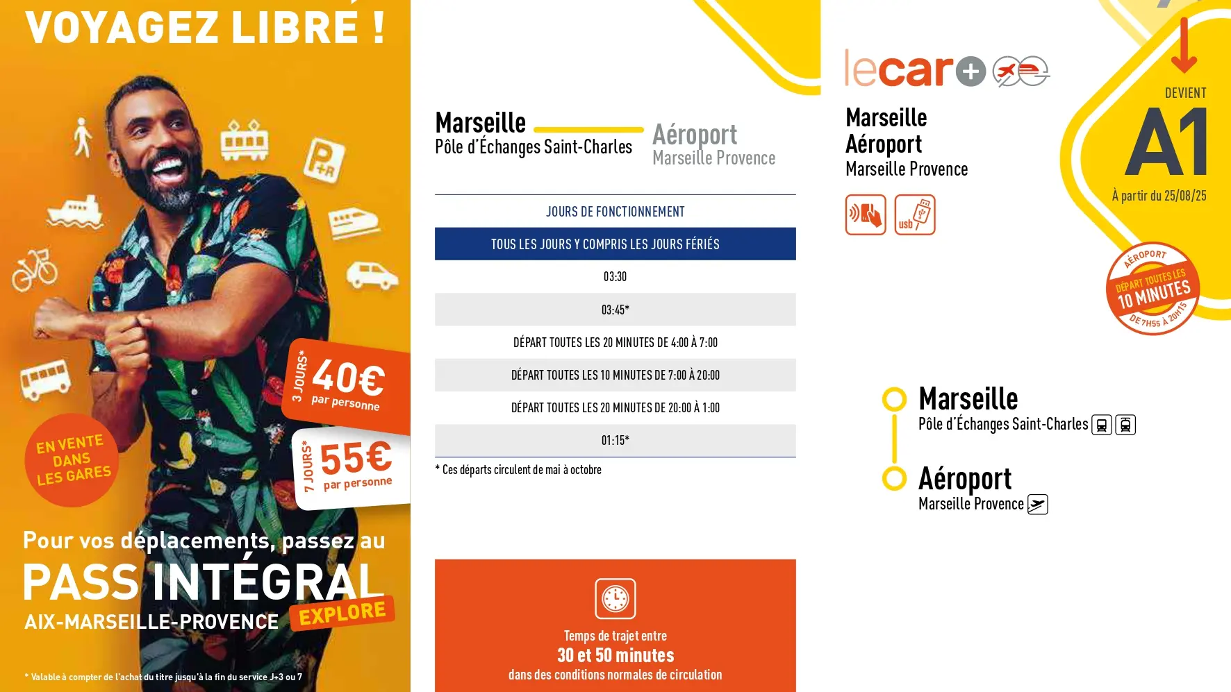 Navette Marseille aéroport - gare St Charles