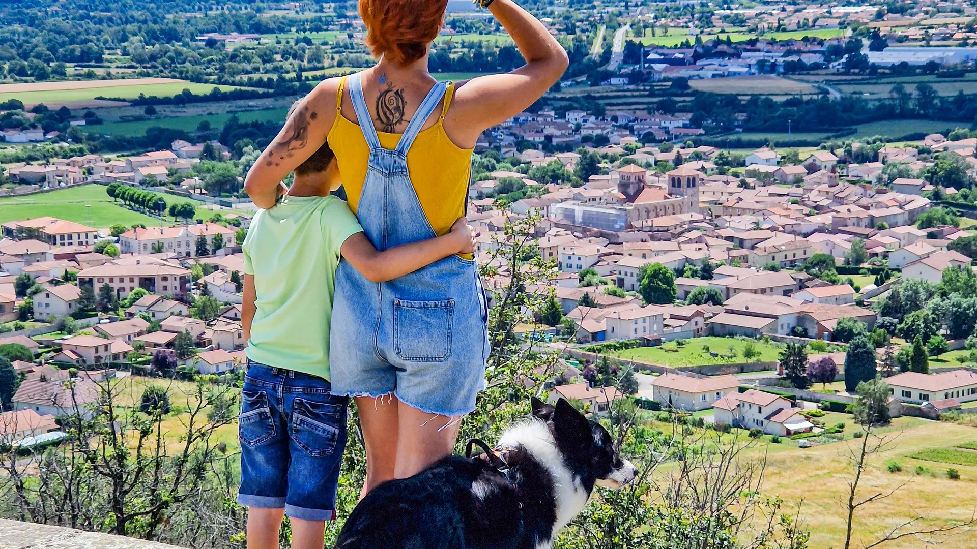 Vue de la Madone au pic du Purchon