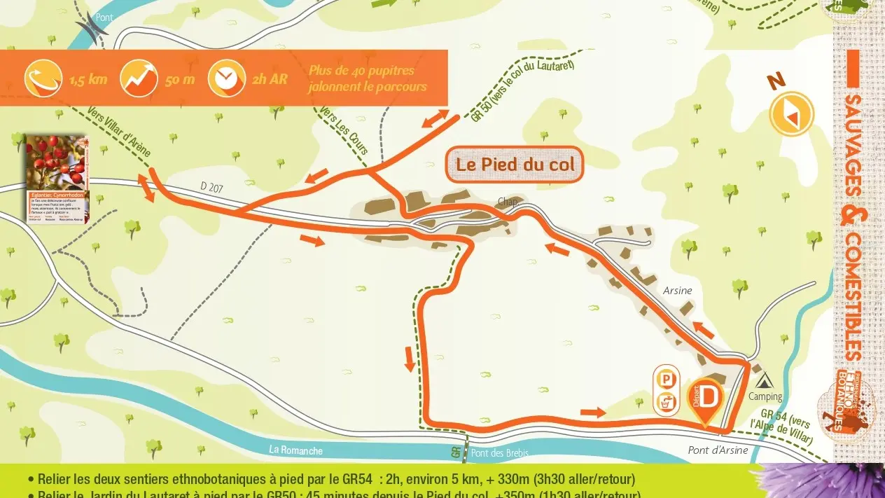 Carte sentier ethnobotaniques