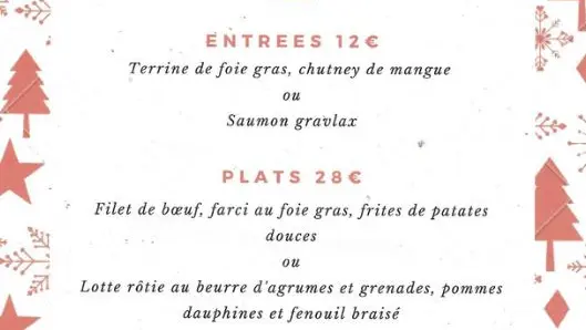 Menu de Noël