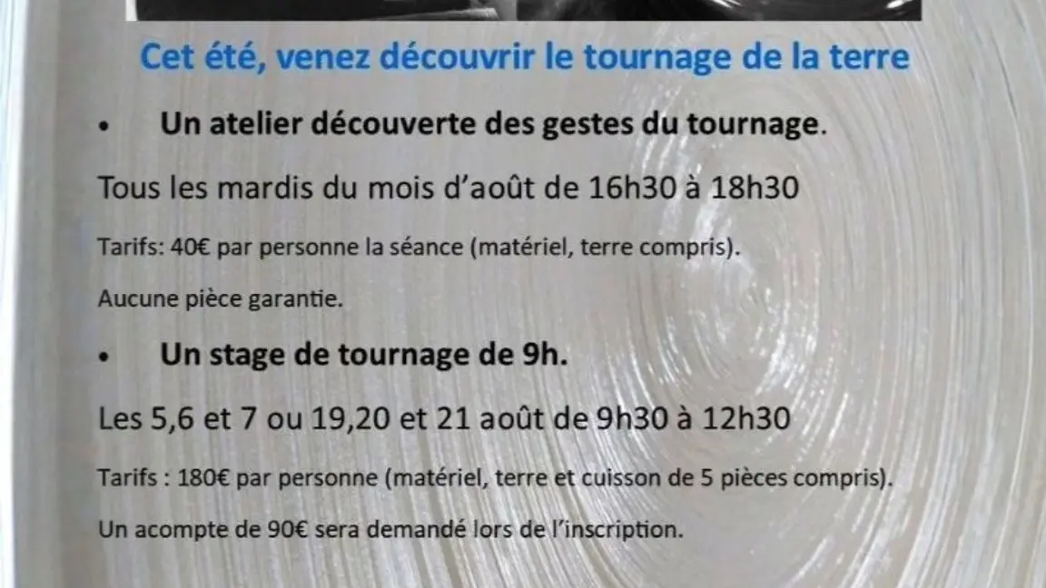 Stage de tournage de la terre avec Caroline Blanc_Champagne-en-Valromey