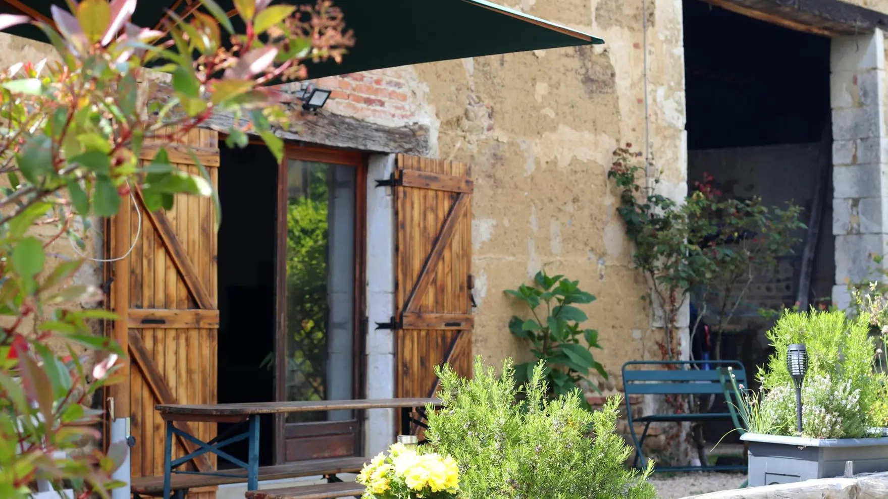 La terrasse côté cour
