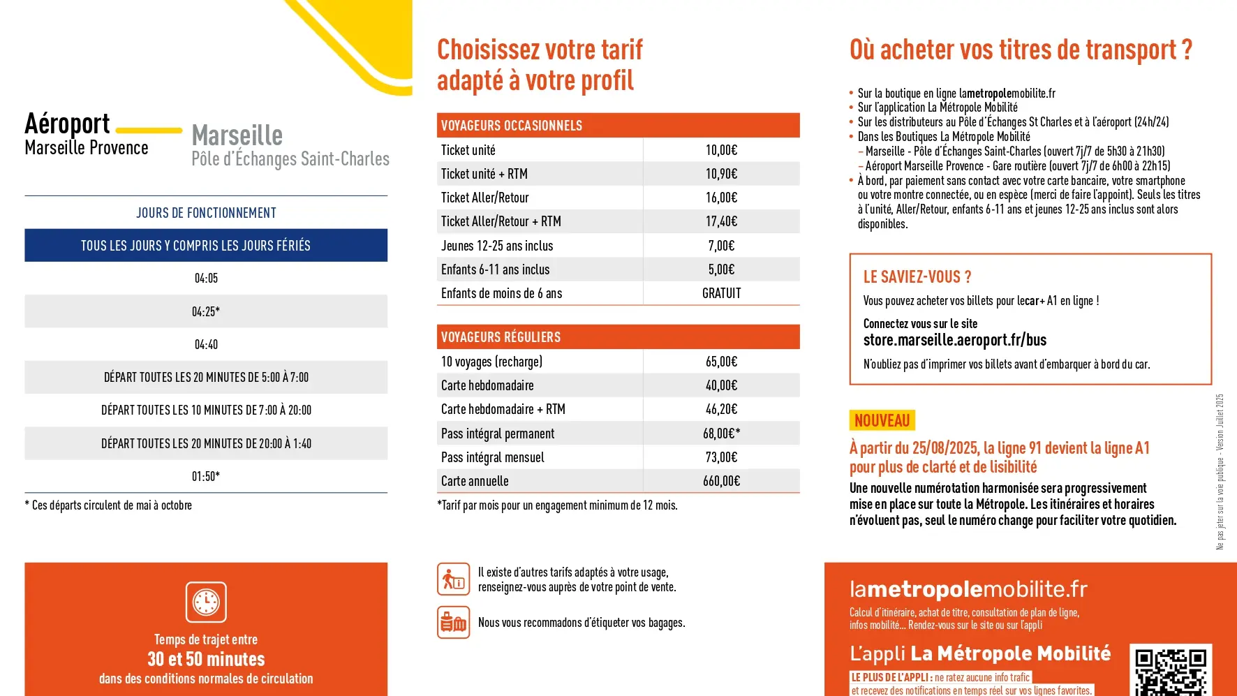 Navette Marseille aéroport - gare St Charles