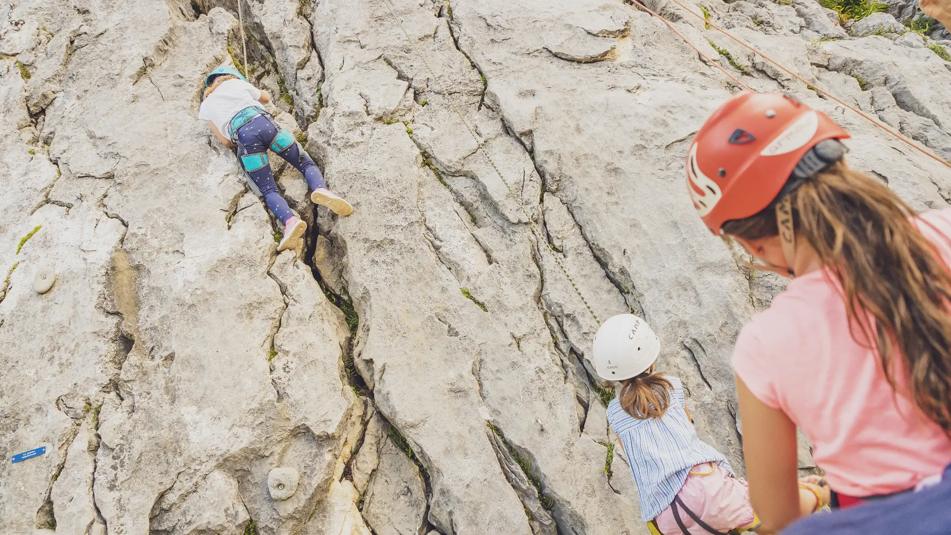 Séance d'escalade au Grand-Bornand pour les 5-7 ans