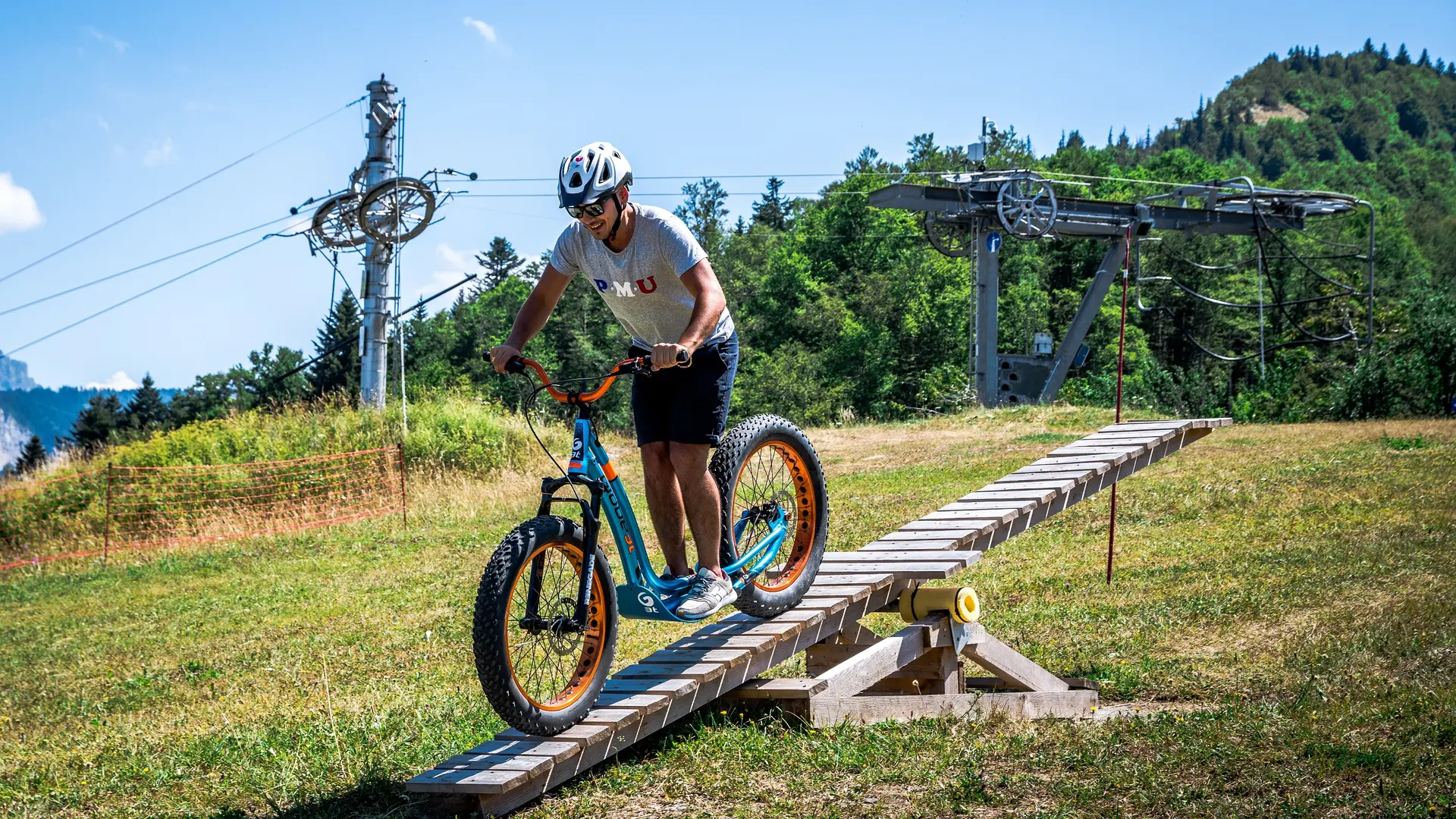 Descente sur module bascule