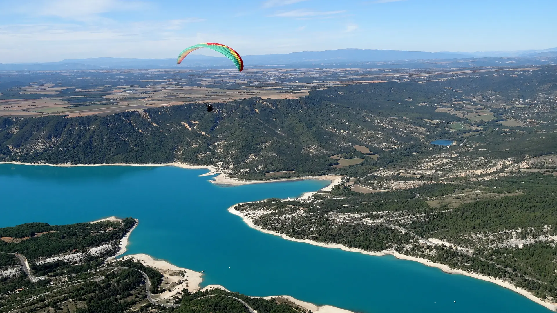 Au-dessus du lac de Sainte-Croix