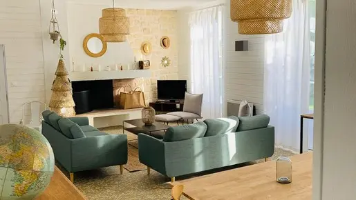 Wohnbereich - Wohnzimmer und Esszimmer