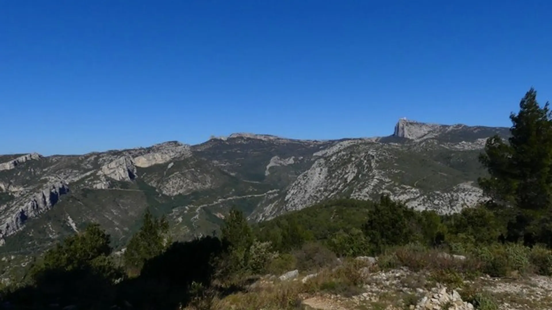 La vue depuis le mont Cruvelier