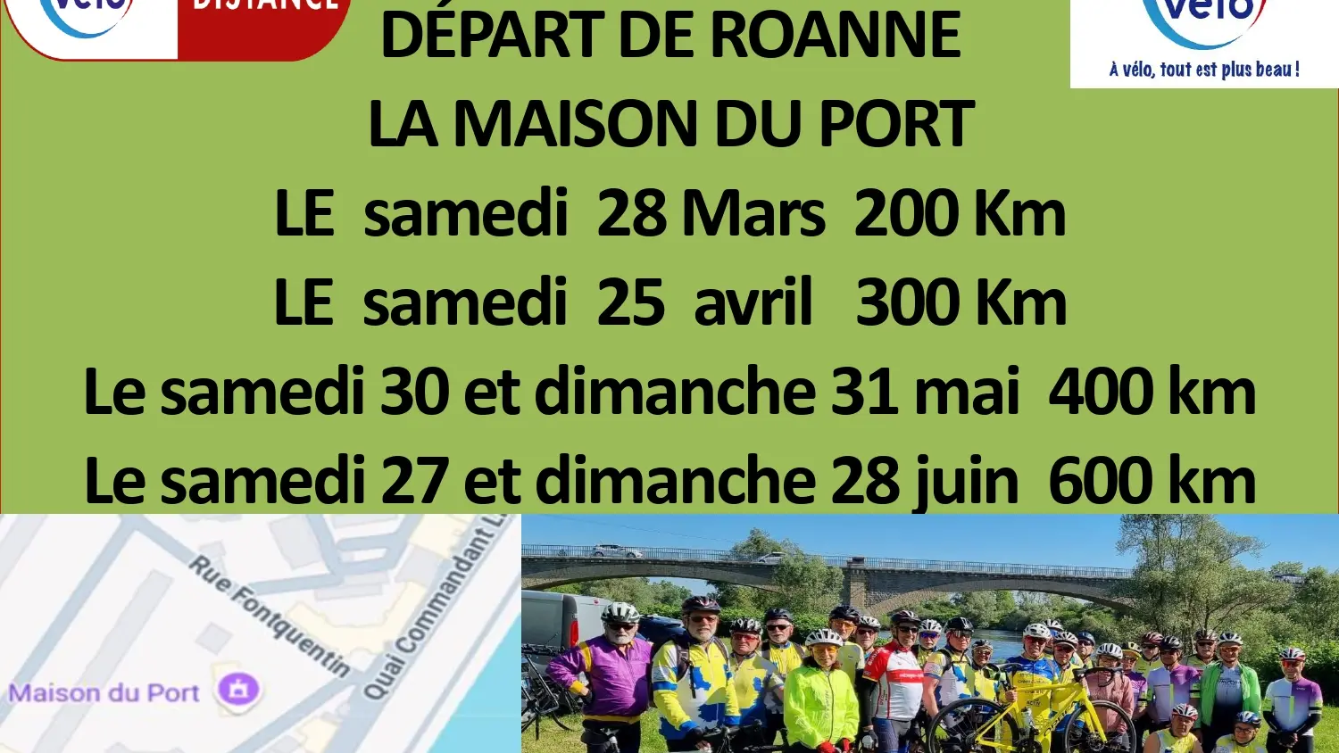 Brevet des randonneurs mondiaux en vélos 200km_Roanne