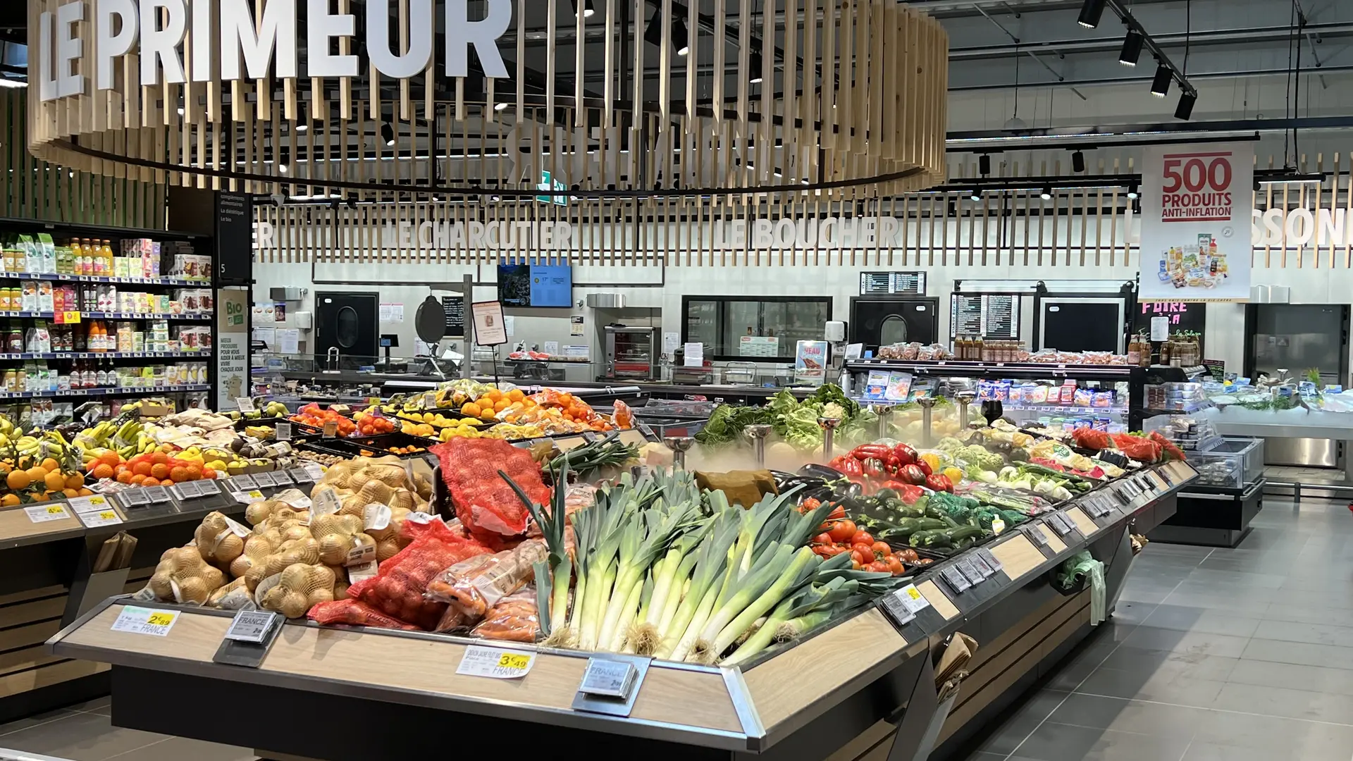 Rayon fruits et légumes Intermarché Tarascon sur Ariège