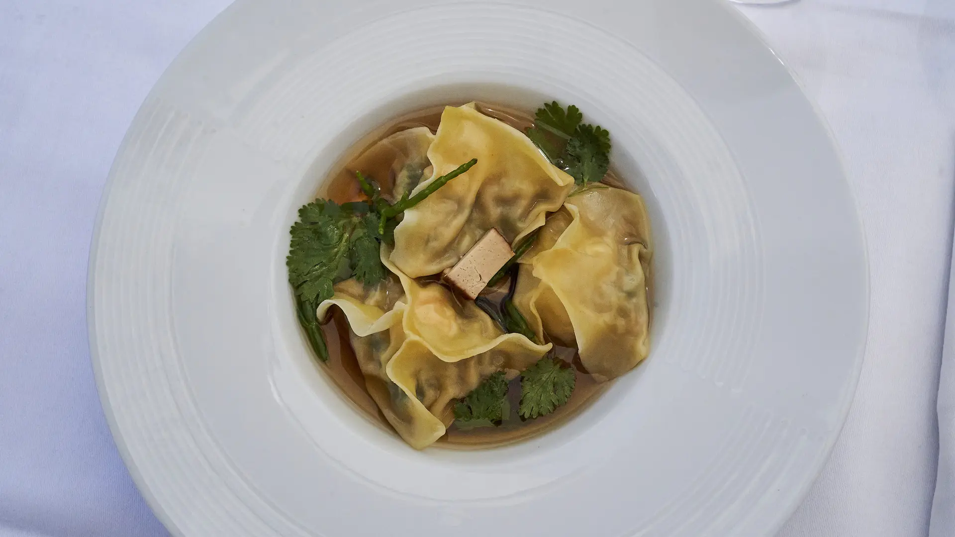 Ravioles de crabes et de langoustines