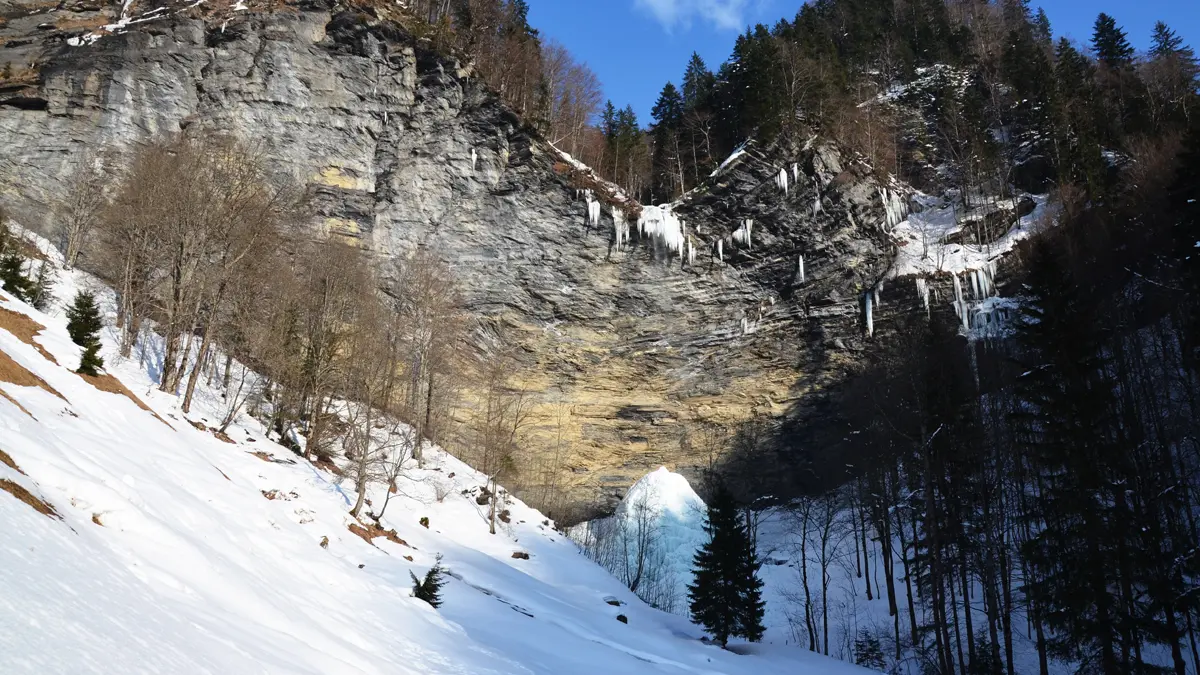 Cascade du Dard - La Giettaz - Hiver
