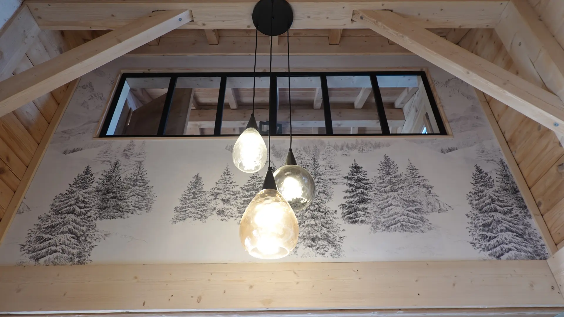 Vue sur la chambre à l'étage