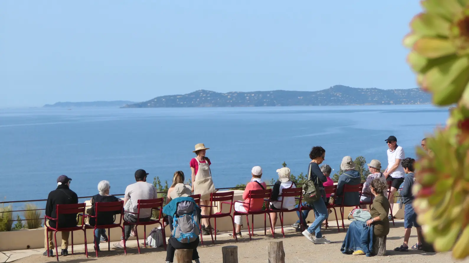 Jardin surplombant la mer