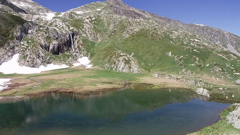 Il Lago della Vacca dai pressi del Colle ovest del Sabbione