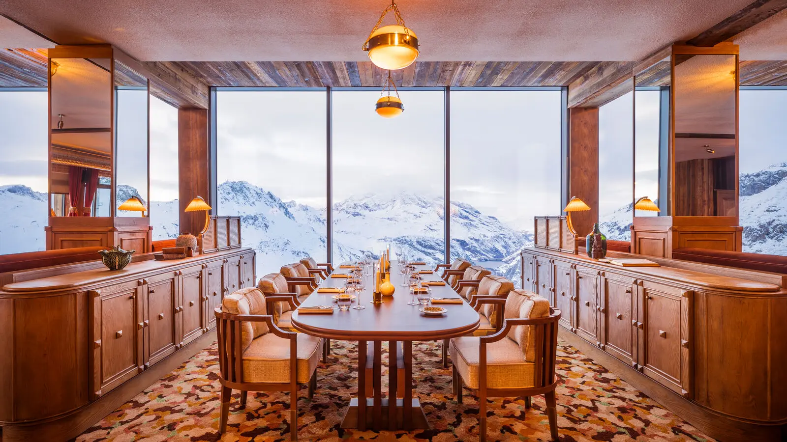 Restaurant du Refuge - salle intérieure - Val d'Isère