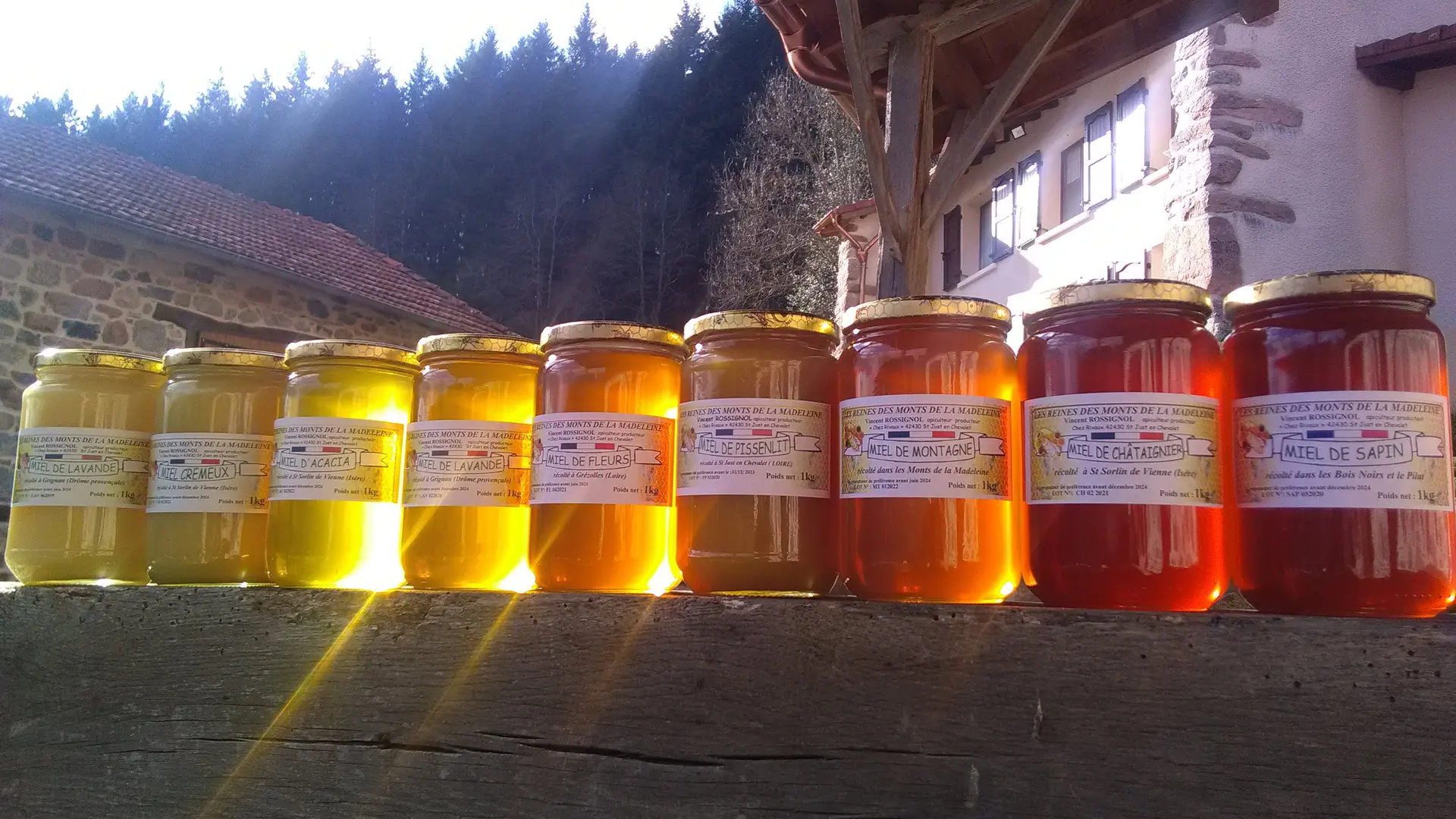 une vraie gamme de miel 250g/500g/kg