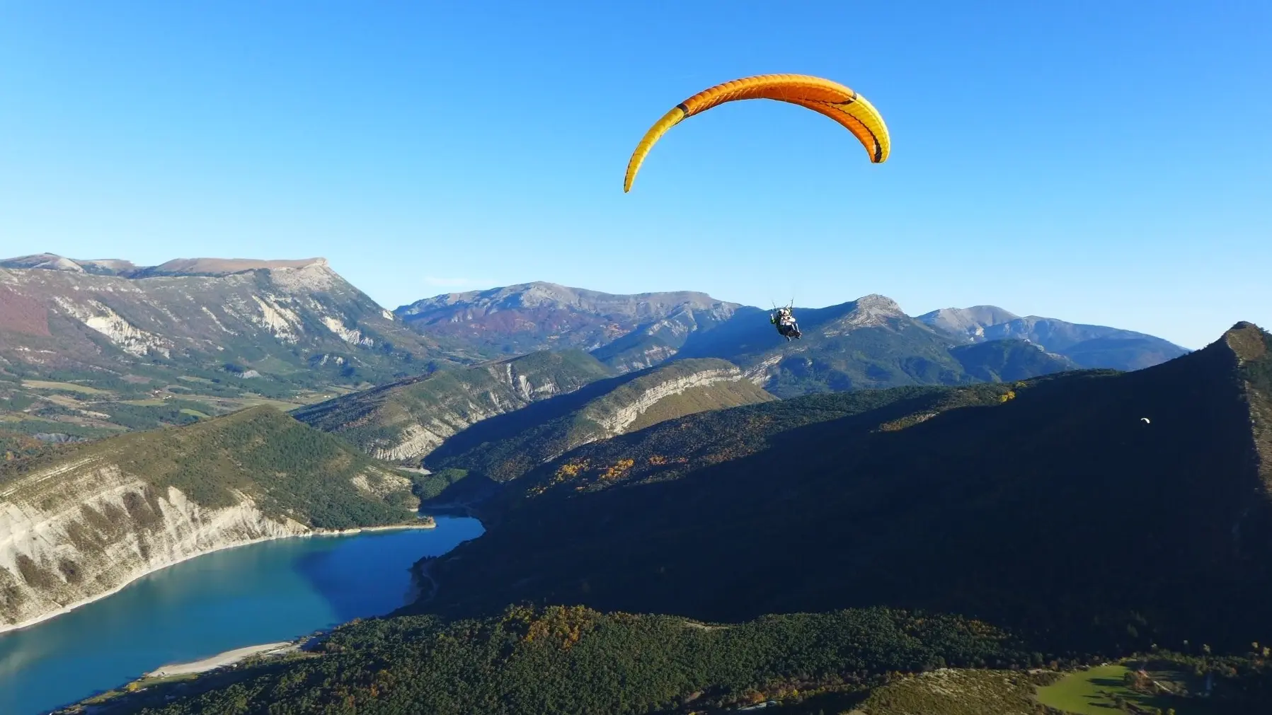 biplace, parapente, Verdon, lac de Castillon, Saint-André les Alpes