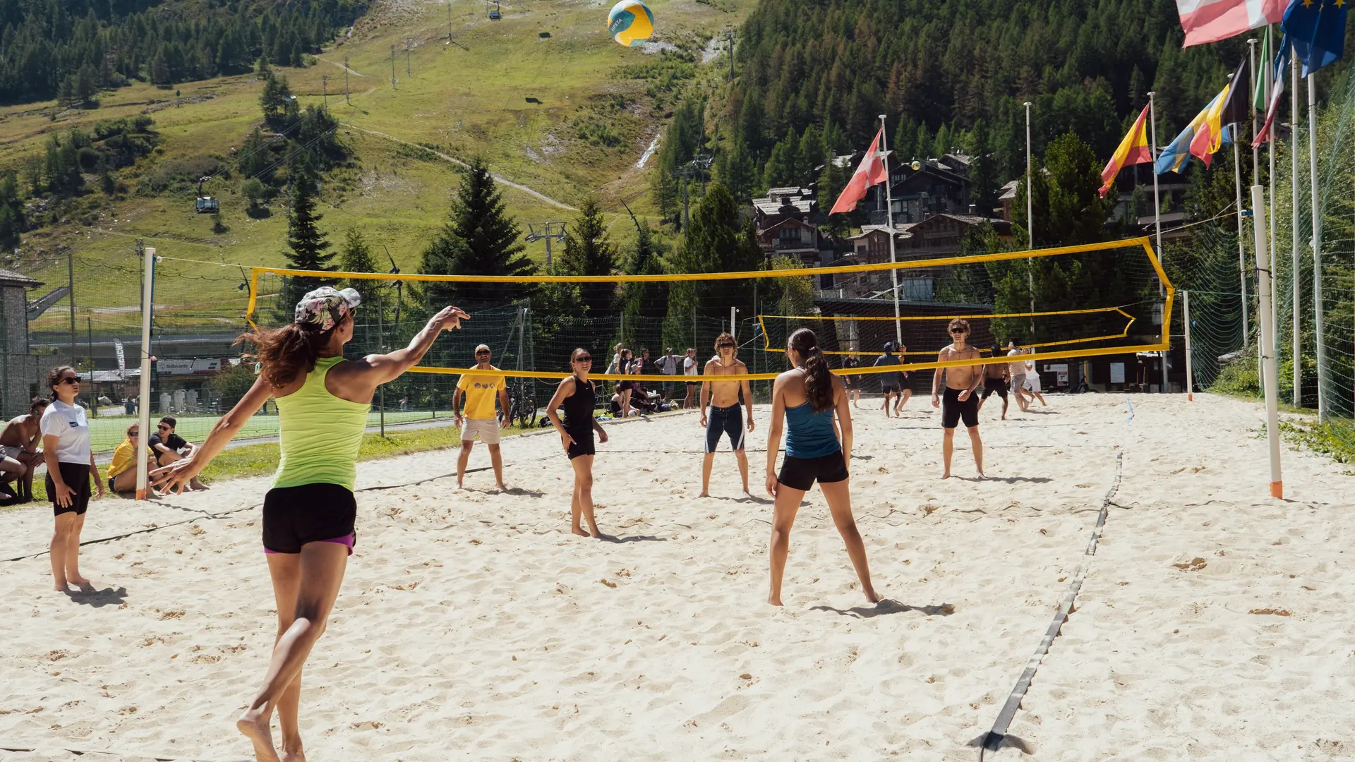 Terrain de beach volley à Val-d'Isère