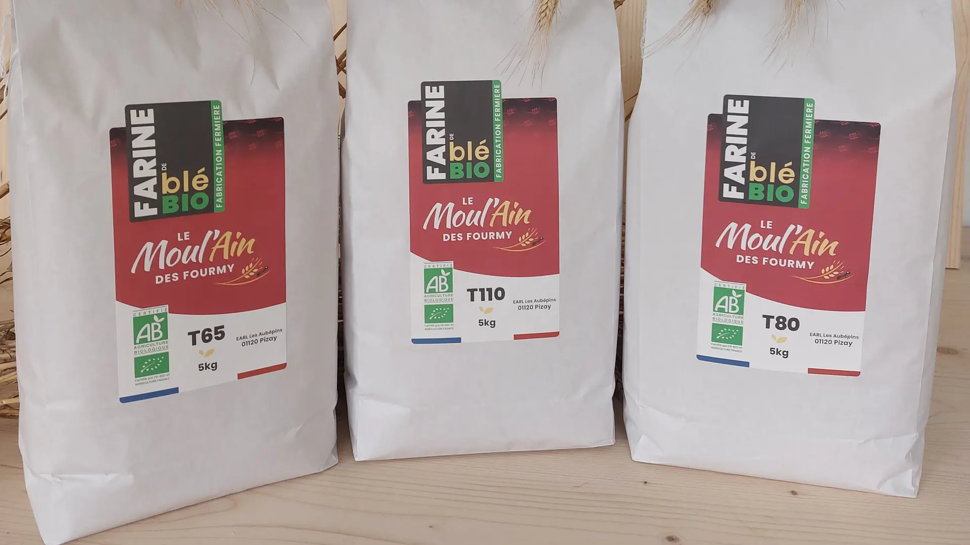 3 types de farine en 5 kg
