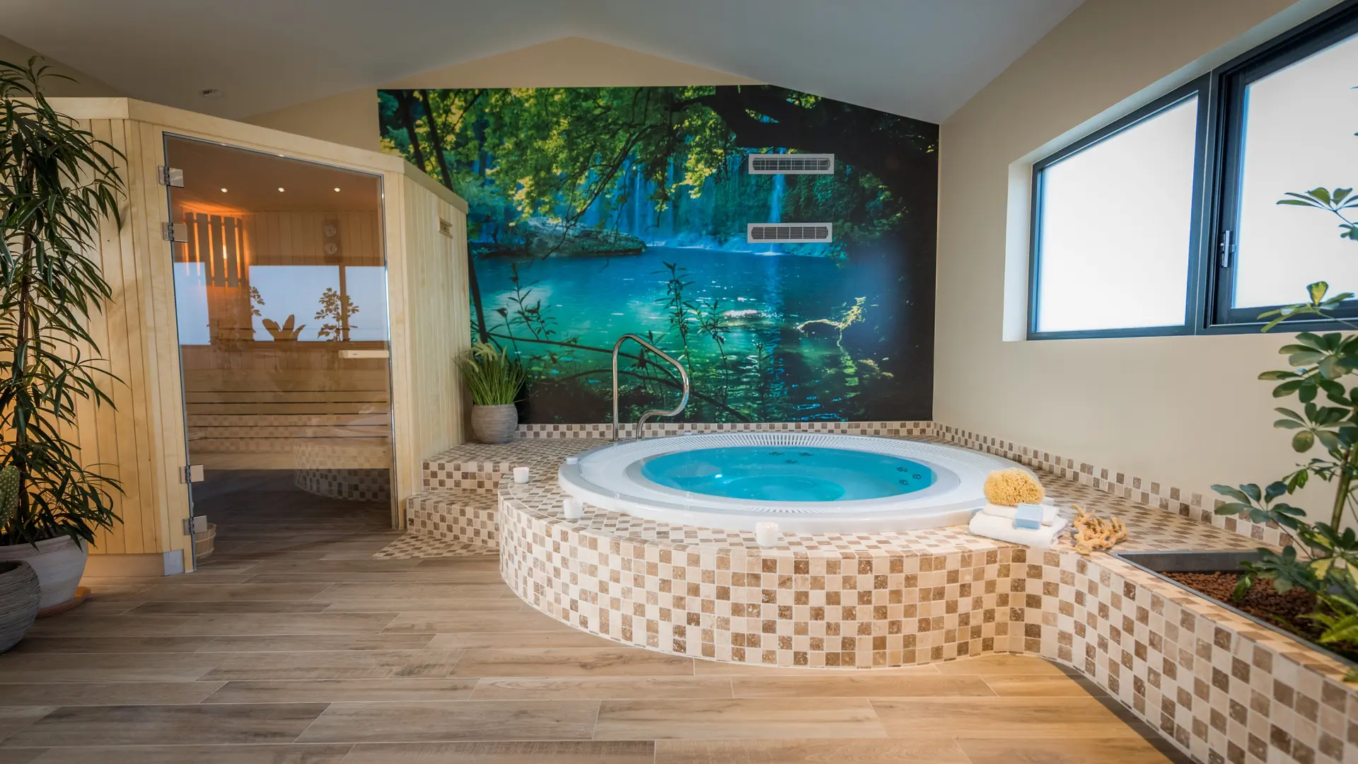 Espace bien-être au spa Le Puma***