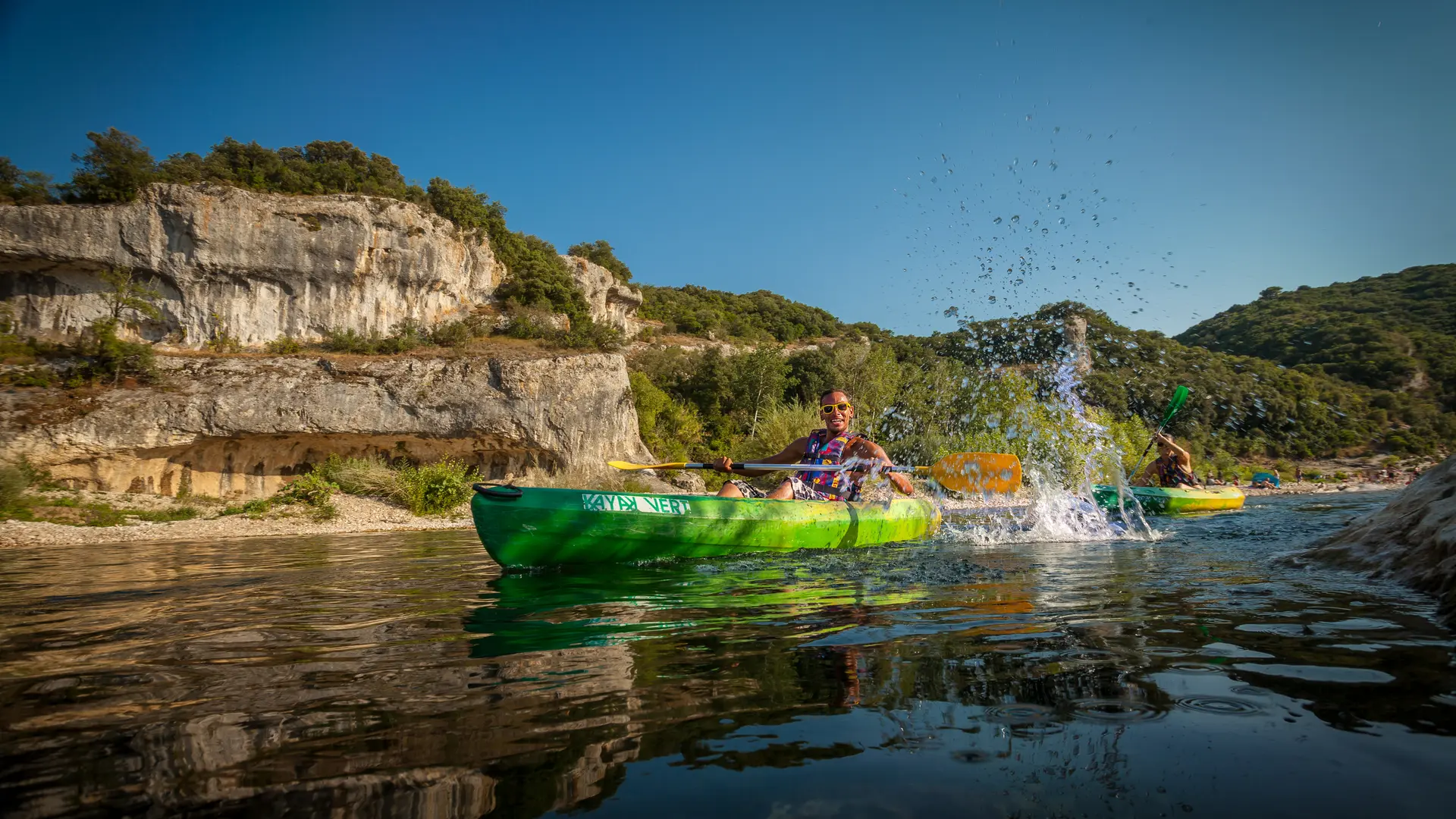 Canoë sur le Gardon