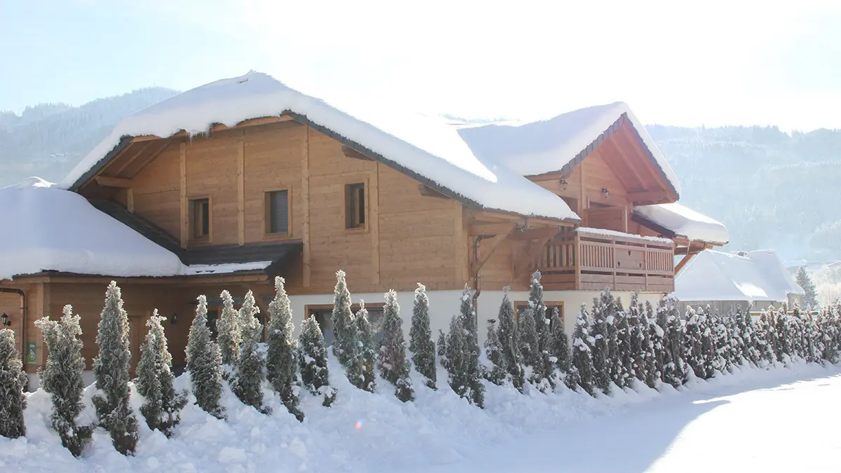 Le chalet en hiver