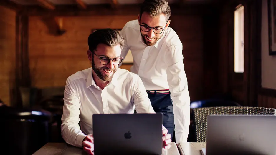 Les dirigeants de l'agence Twin Invest