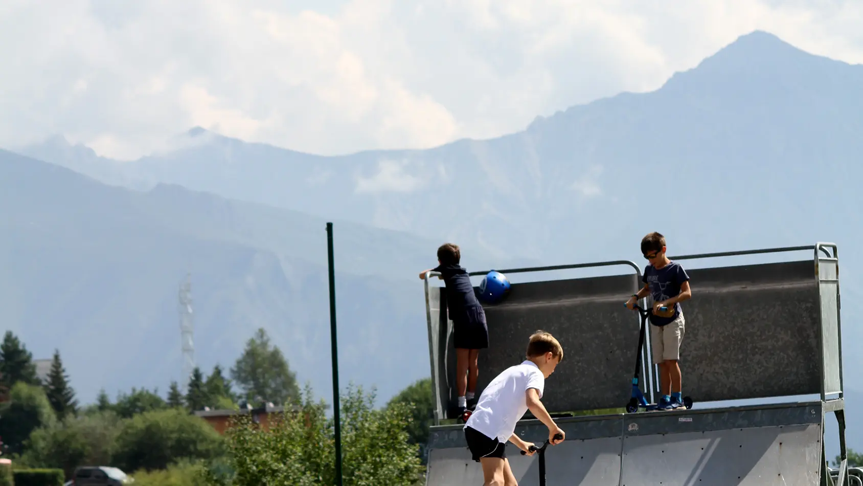 Modules de skate parc à La Toussuire