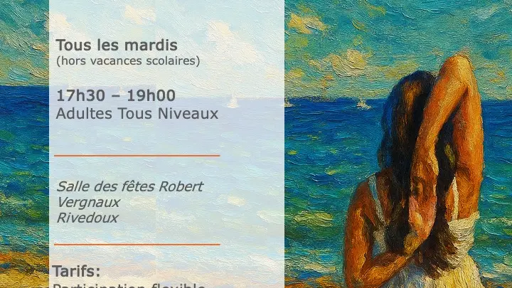 Cartel de clases de yoga