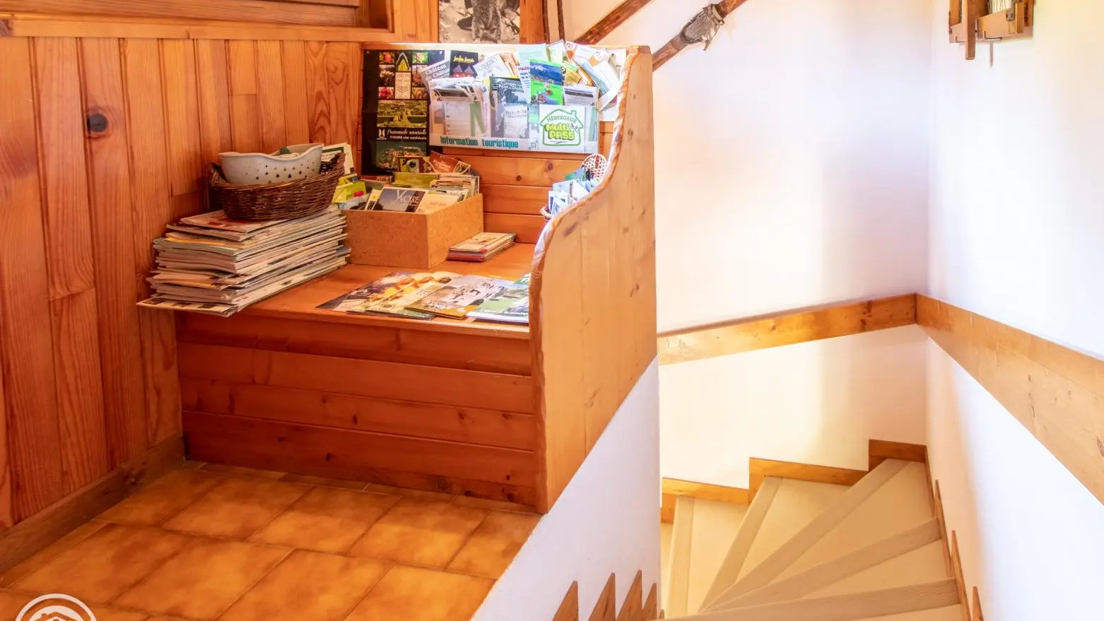 Escalier d'accès au gîte