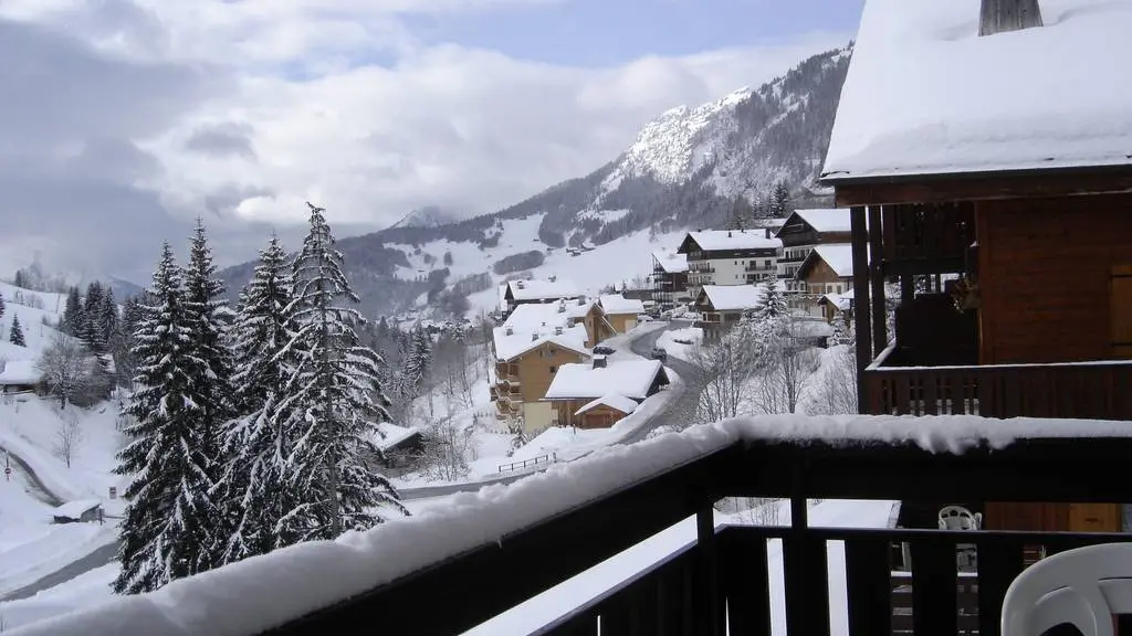 Vue balcon hiver/ Winter balcony view - Venay - Le Grand-Bornand