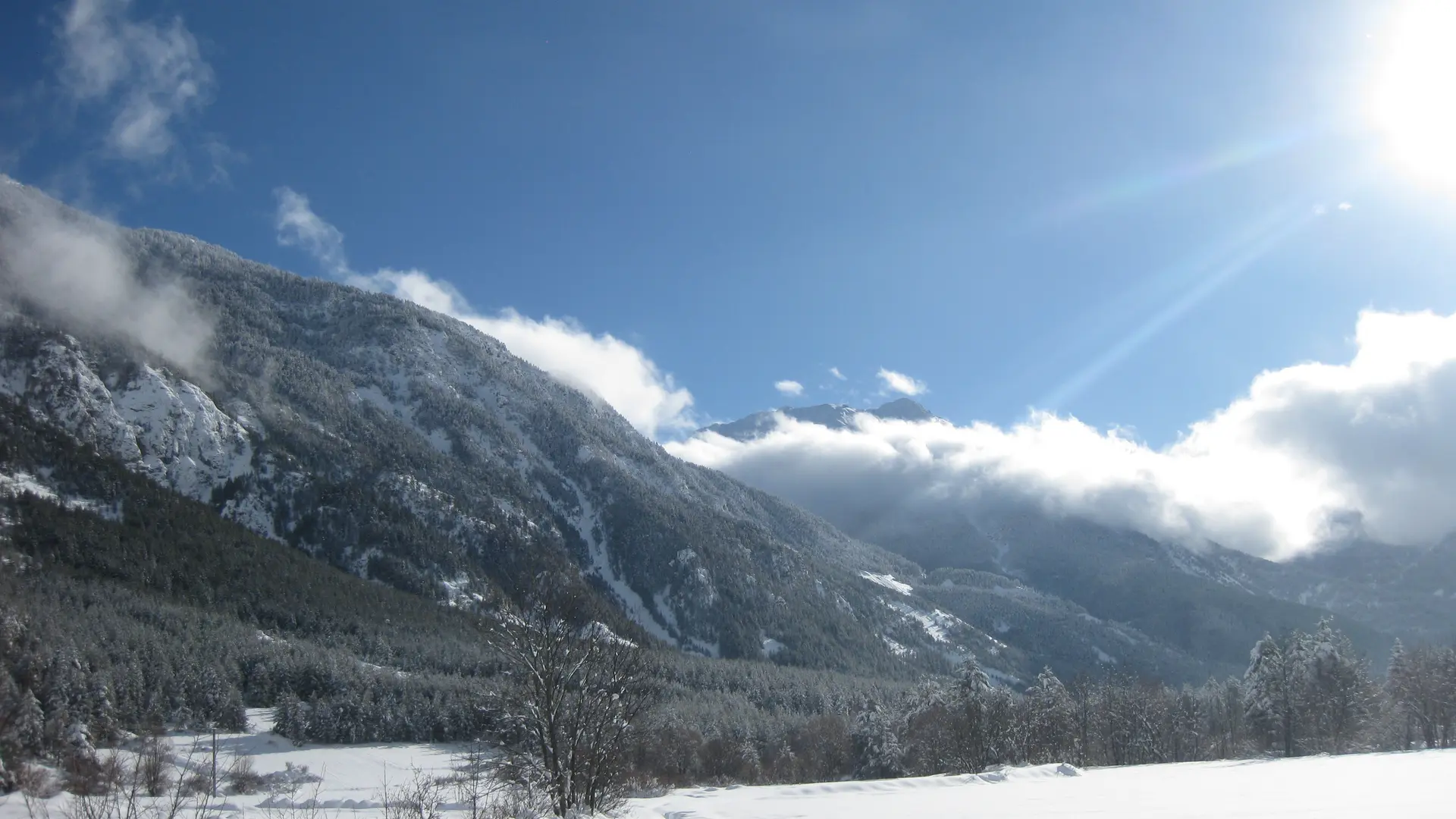 Plaine de la Draye en hiver