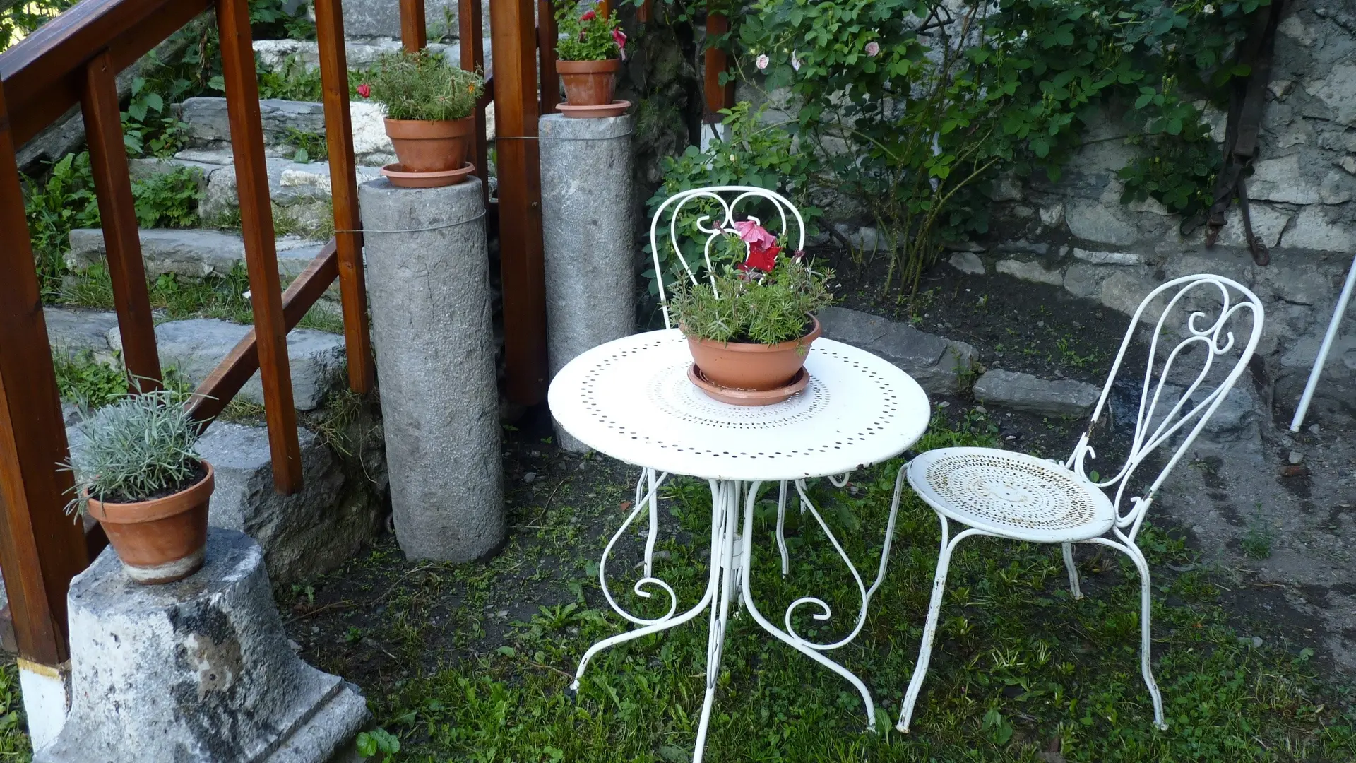 La petite terrasse l'été