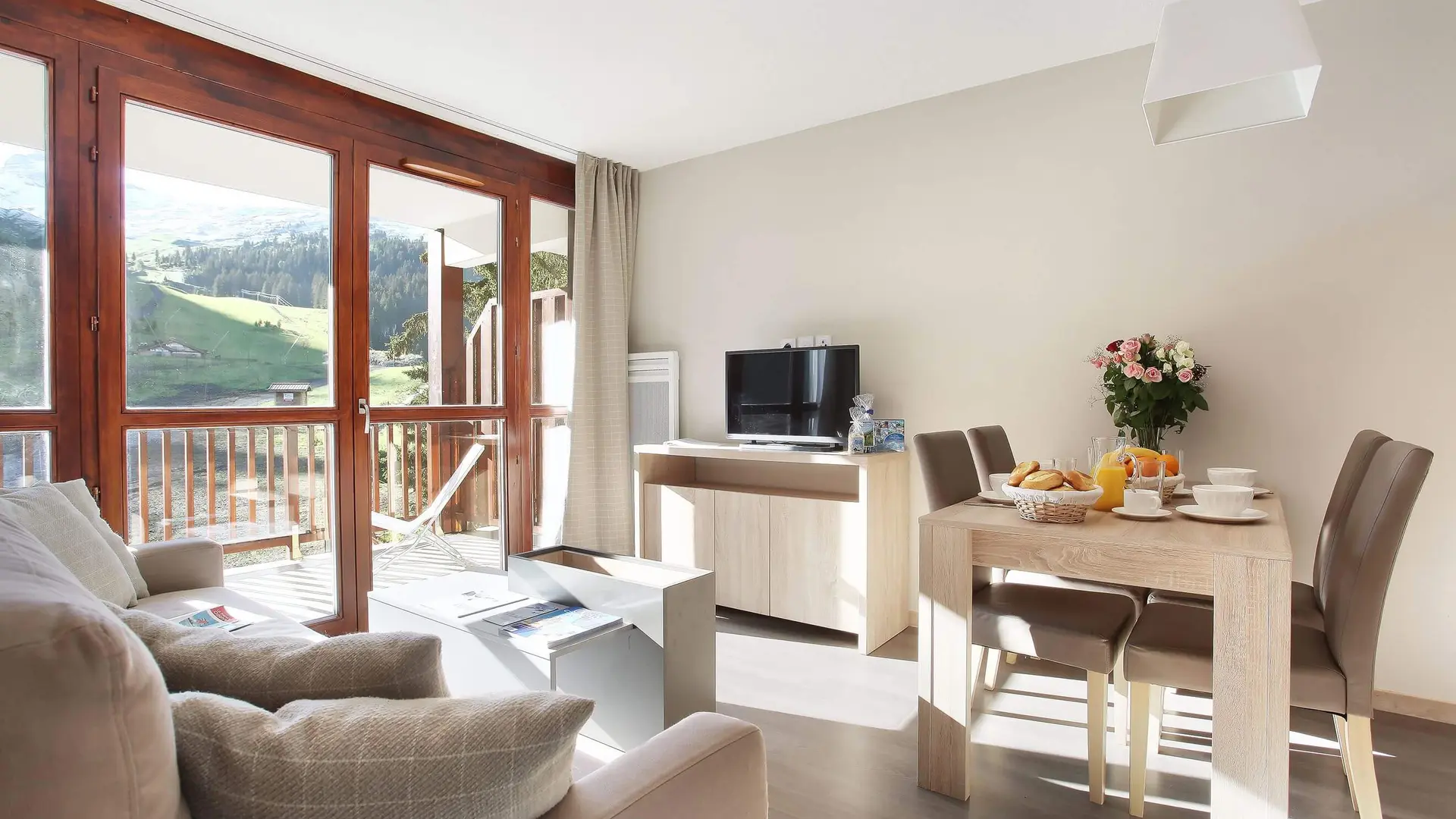 Salon dans un appartement pour 4 personnes