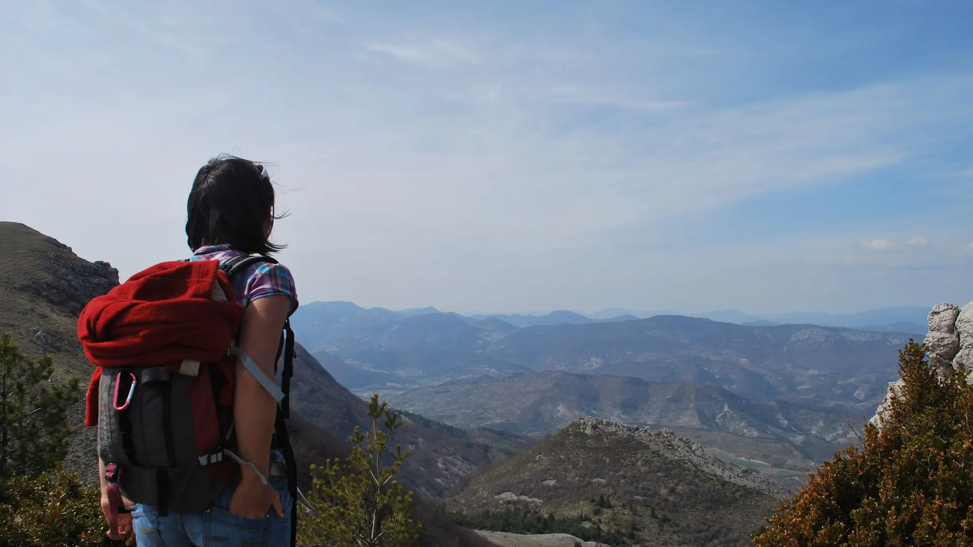 Petite halte pour admirer le paysage