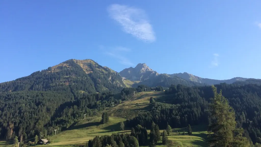 Vue sur les pistes et le Mont de Grange