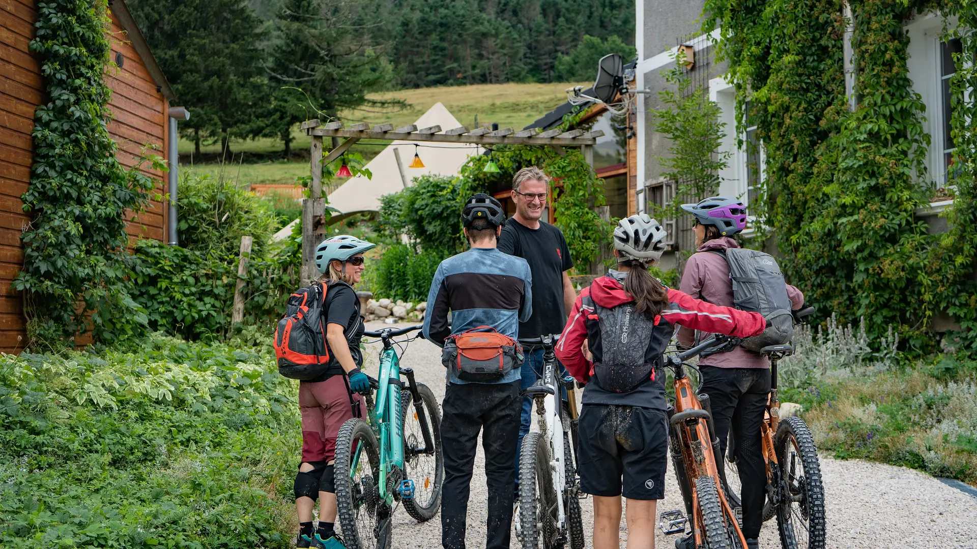 Accueil des Vététistes au Silence du Midi